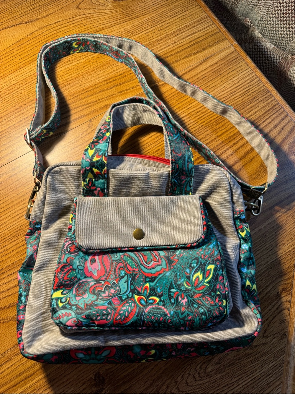 Black Butterfly Floral Canvas Crossbody Purse for Women, Boho Shoulder Bag - Picture 14 of 15